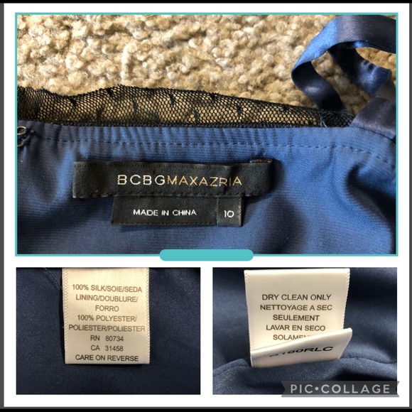 BCBGMaxAzria 100% Silk Dress 10🌟Straps Beaded PArty formal gorgeously - Picture 13 of 14